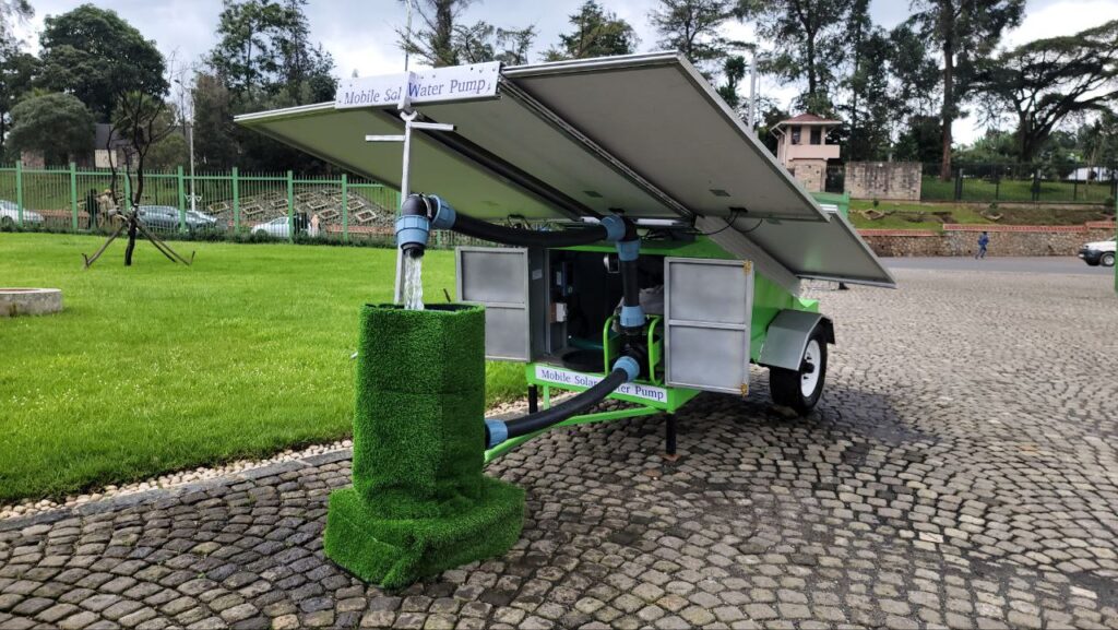 Mobile Solar Water Pump built by Meseret Mare Gebre Solar Importer